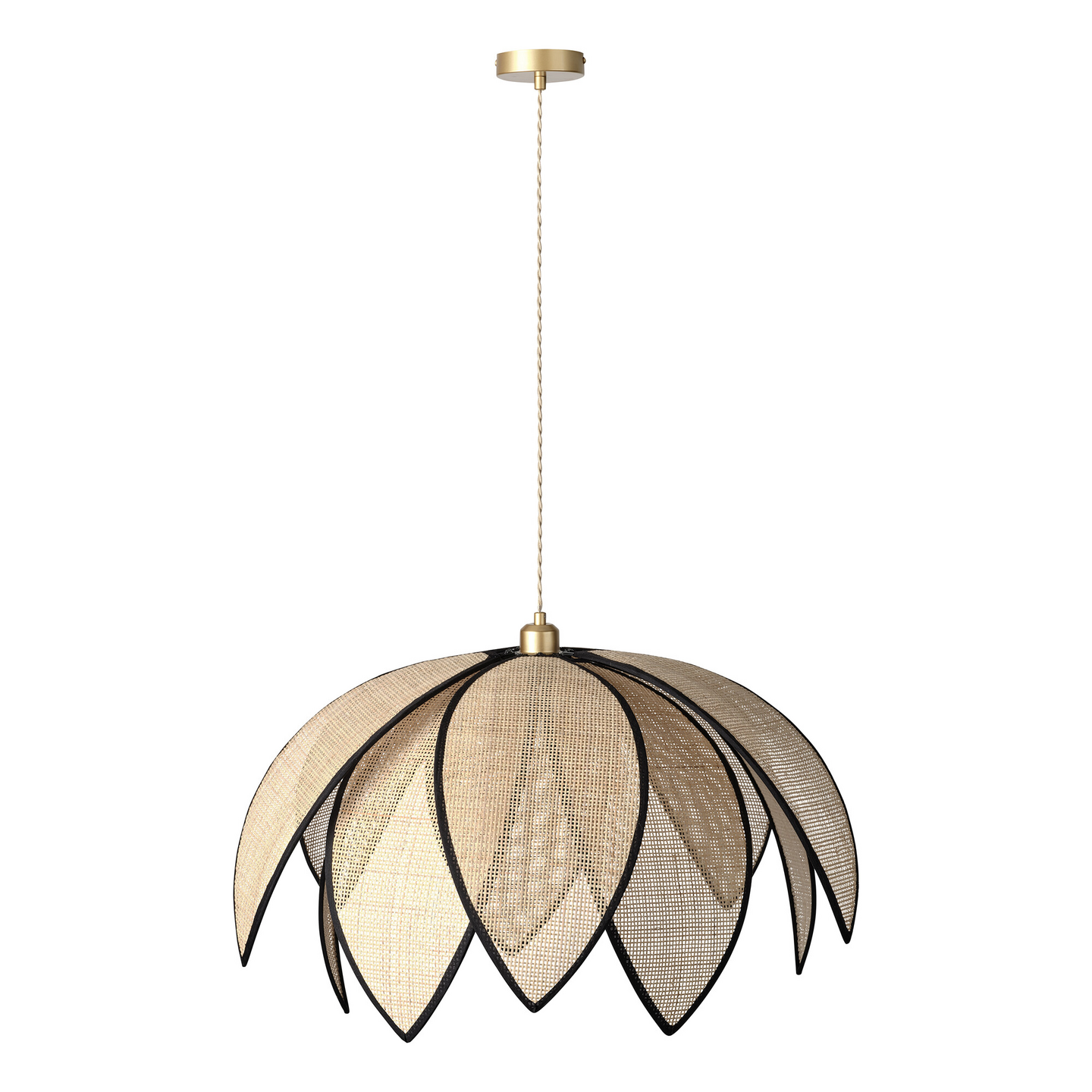 Riippuvalaisin OSRAM Decor Rattan Lotus 670mm E27 rottinki