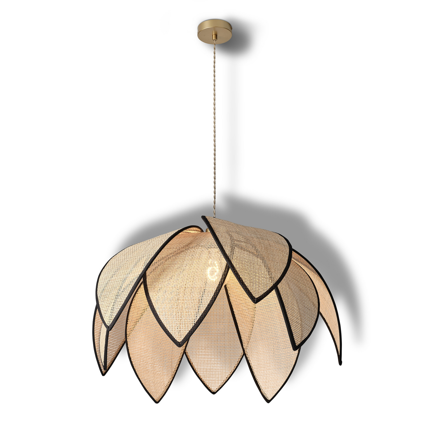 Riippuvalaisin OSRAM Decor Rattan Lotus 670mm E27 rottinki