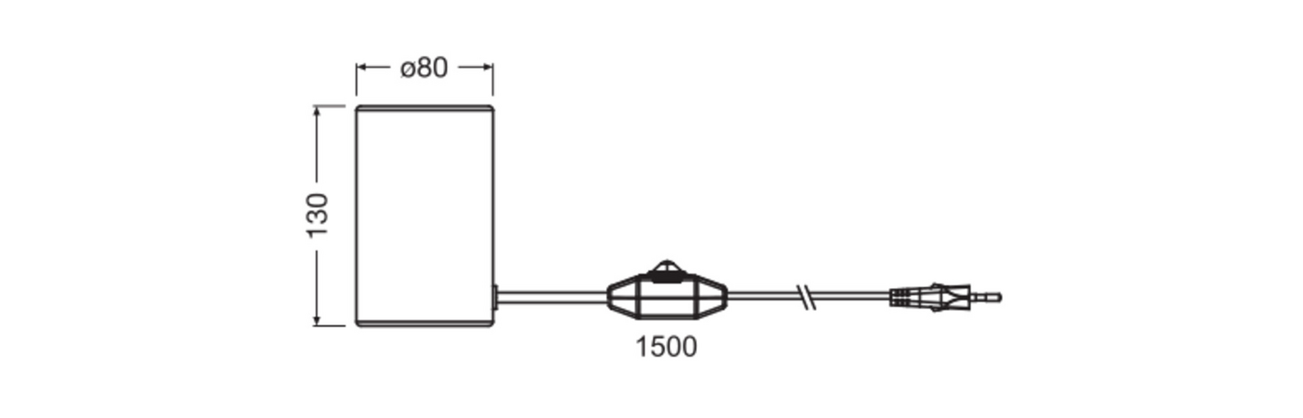 Pöytävalaisin OSRAM Decor Marble Base Table E27 DIM musta