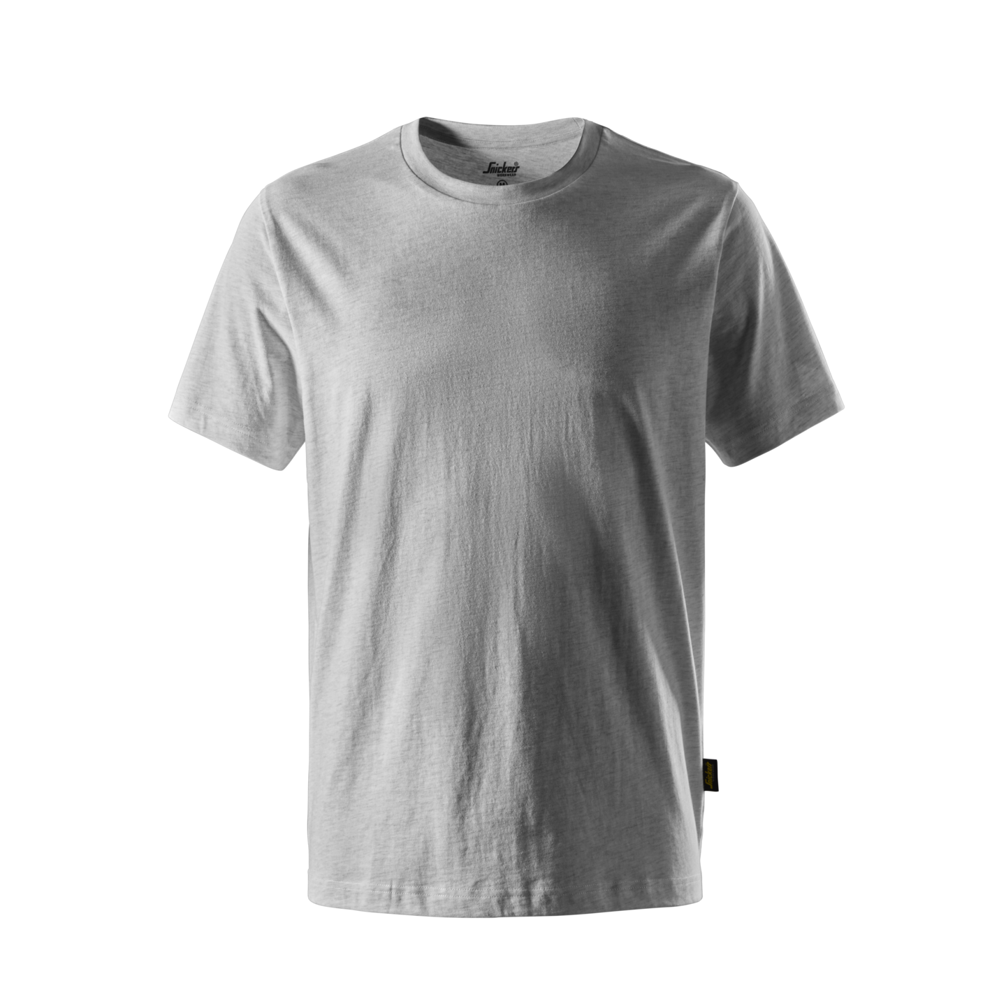 T-SHIRT I BOMULL GRÅ MELERAD STL 4XL