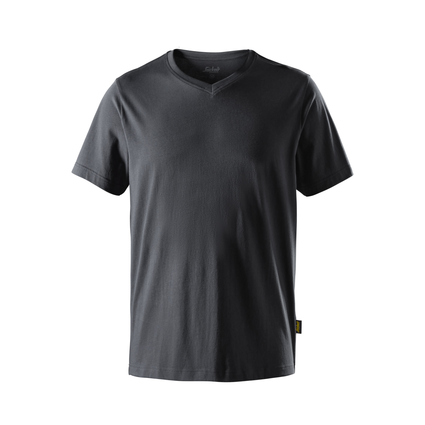 T-SHIRT V-RINGAD STÅLGRÅ STL 4XL