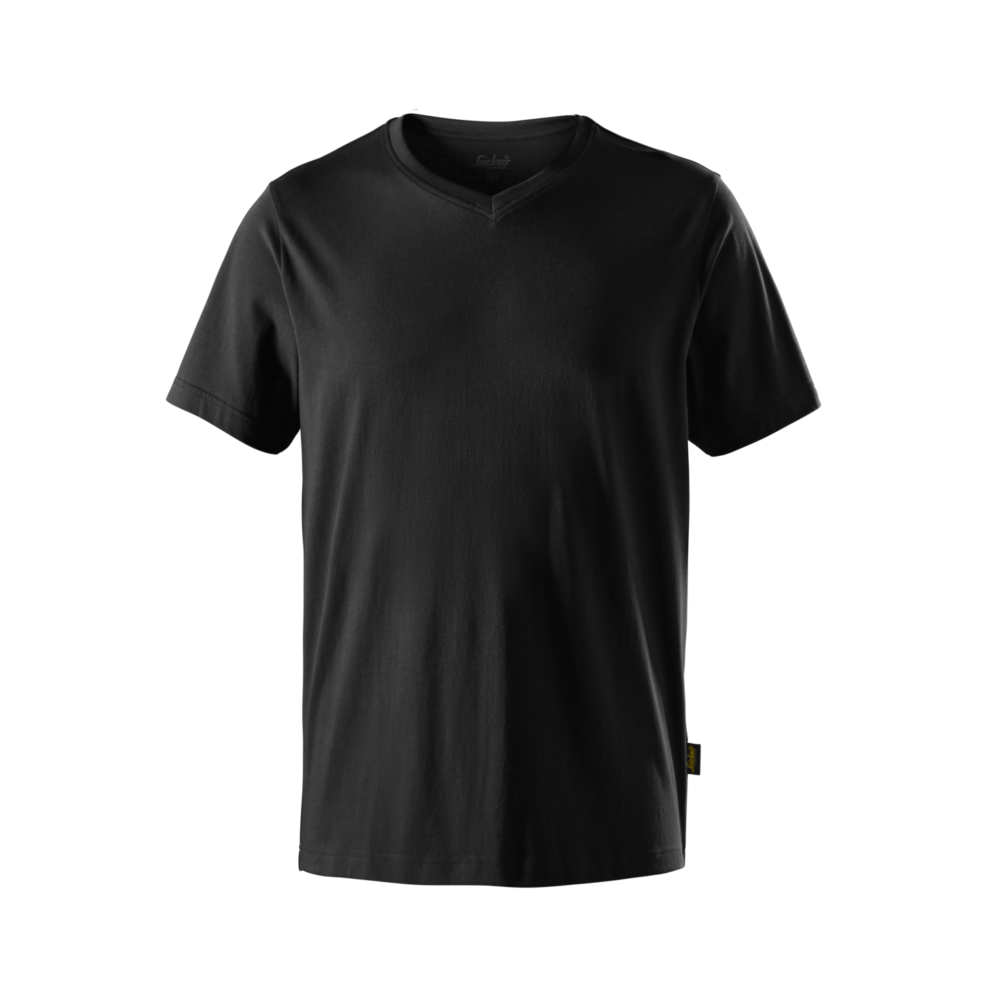 T-SHIRT V-RINGAD SVART STL 4XL