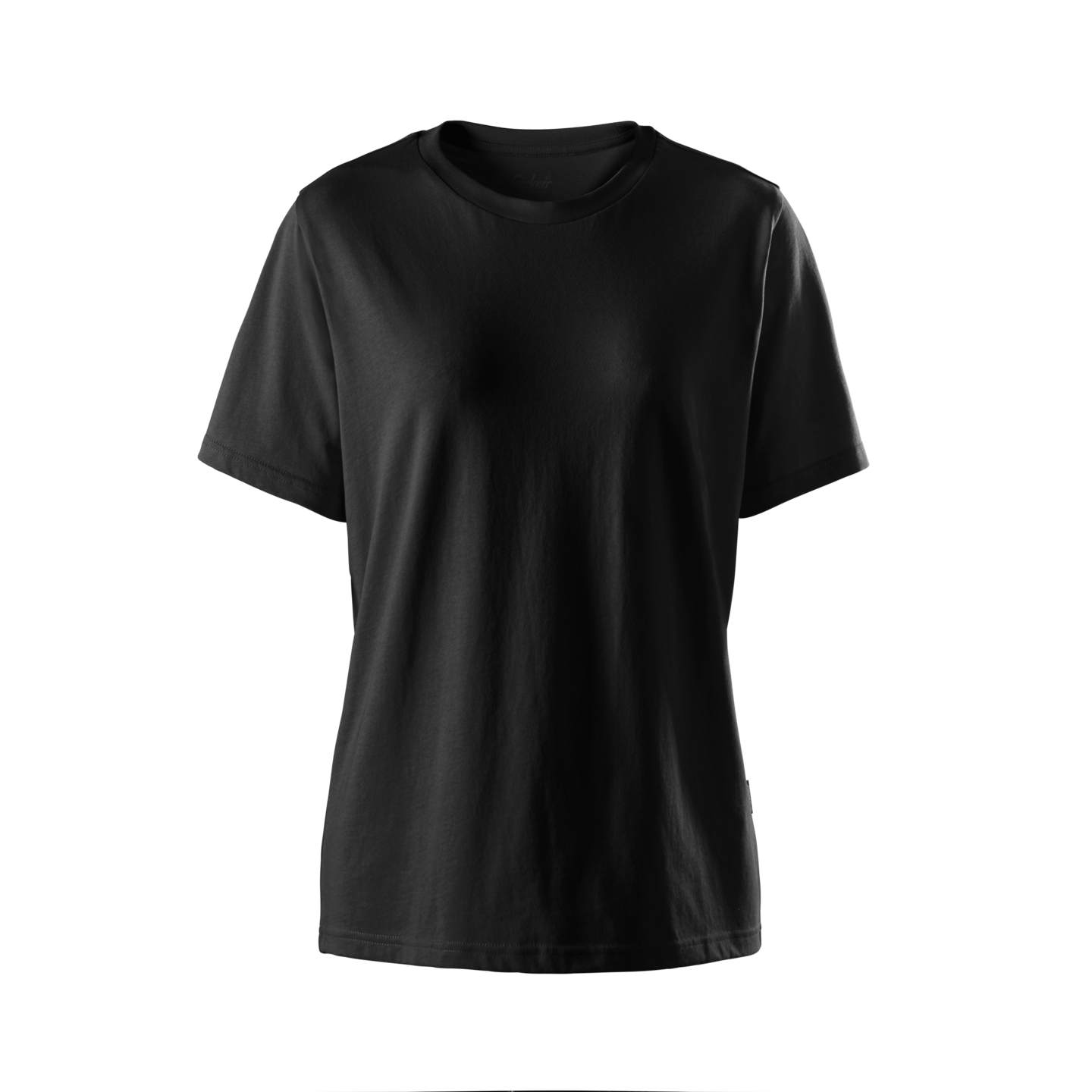 T-SHIRT KLASSISK DAM SVART STL XS