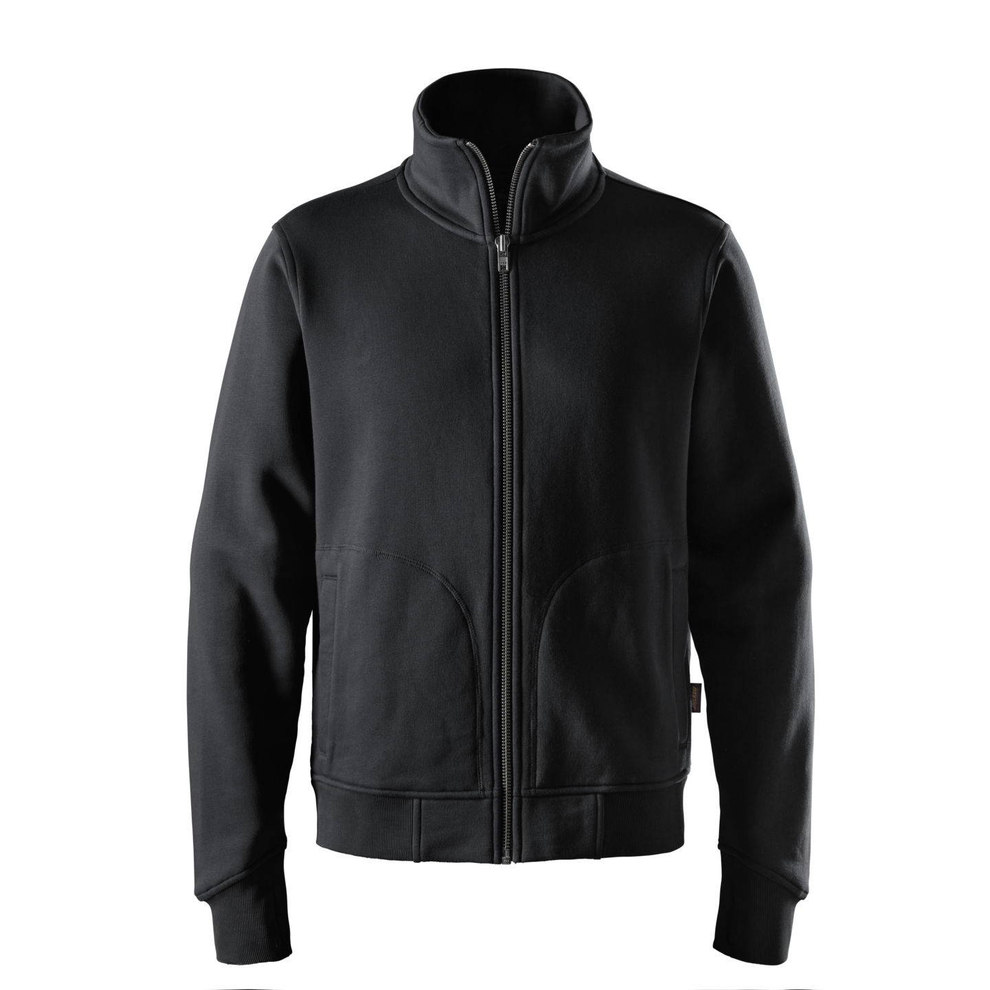 SWEATSHIRTJACKA TJOCK SVART STL M