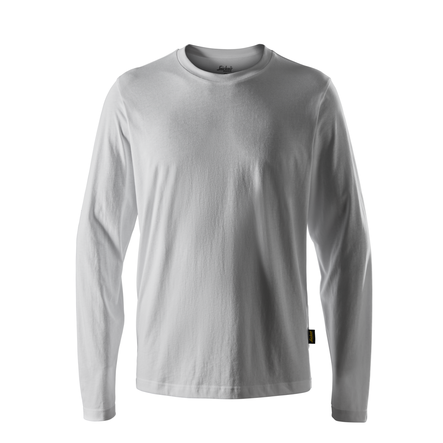 T-SHIRT LÅNGÄRMAD VIT STL 4XL