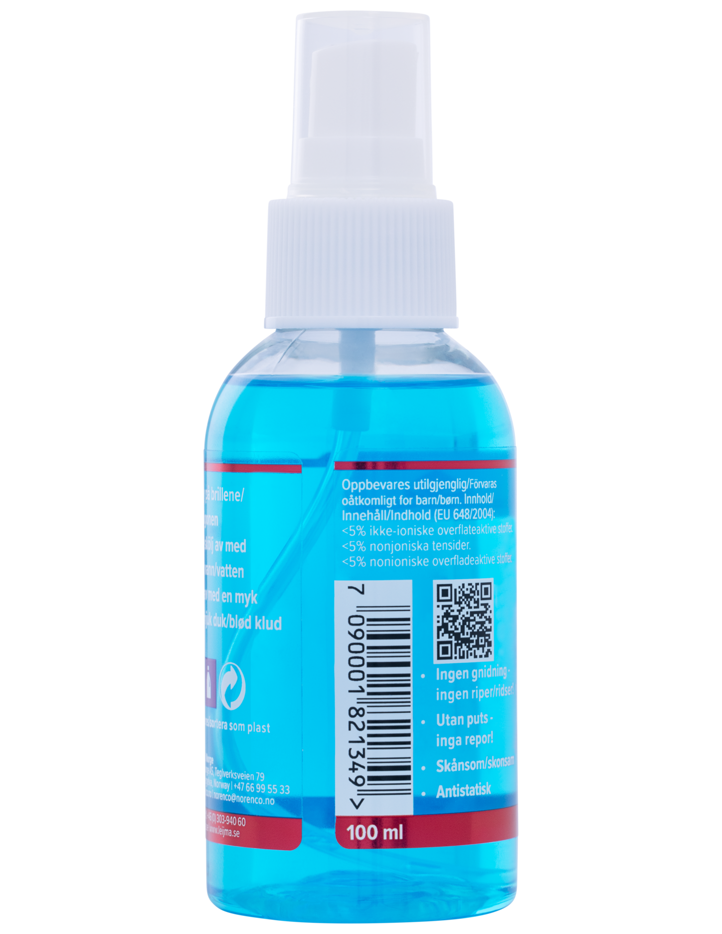 GLASÖGONRENG.BRILLETVÄTT NORENCO 100ML