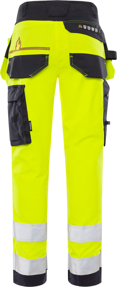 STRETCHBYXA FLAM KL2 2167 ATHF VARSELGUL/MARINBLÅ STL C146