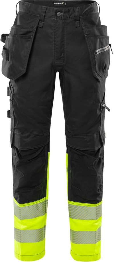 HANTVERKARBYXA 2906 GWM VARSEL VARSELGUL/SVART STL C46