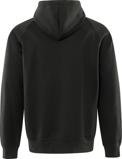 SWEATSHIRT FRISTADS 7551 GSM MED HUVA M, SVART/HIVIS GUL