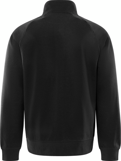 JACKA 7248 GSM SWEATSHIRT SVART/HIVIS GUL STL 2XS