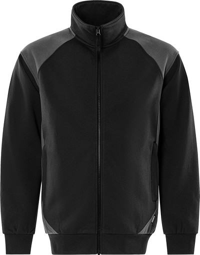 JACKA 7248 GSM SWEATSHIRT SVART/GRÅ STL XS