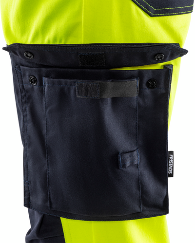 HÄNGSLEBYXA FLAM 1169 ATHF VARSELGUL/MARINBLÅ STL D84