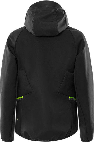 SOFTSHELLJACKA HUVA 4871 GBF SVART STL S