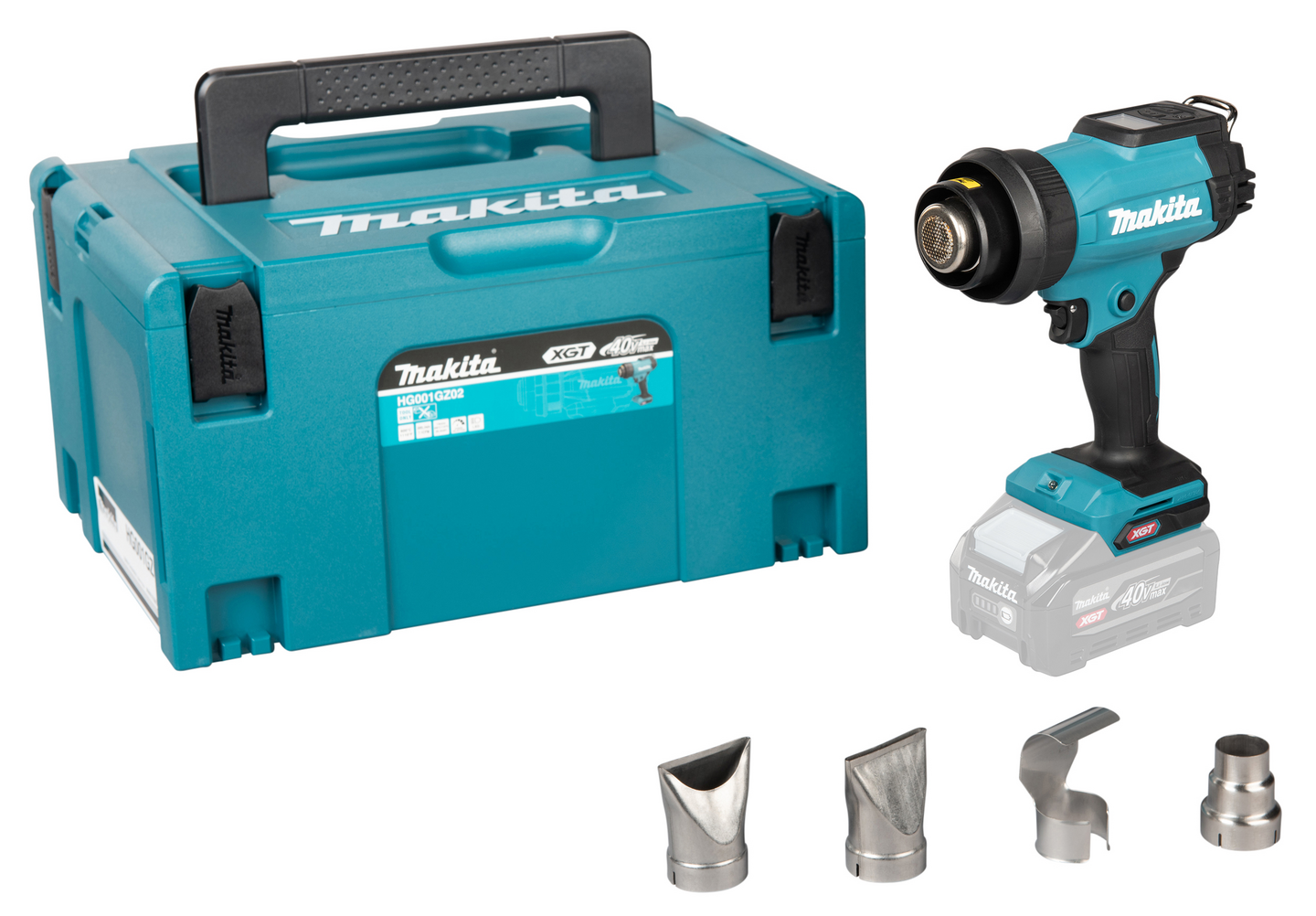 Akkukuumailmapuhallin Makita HG001GZ02 40V XGT runko