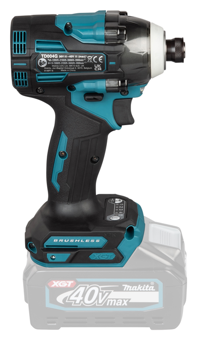 Iskevä akkuruuvinväännin Makita TD004GZ 40V XGT runko
