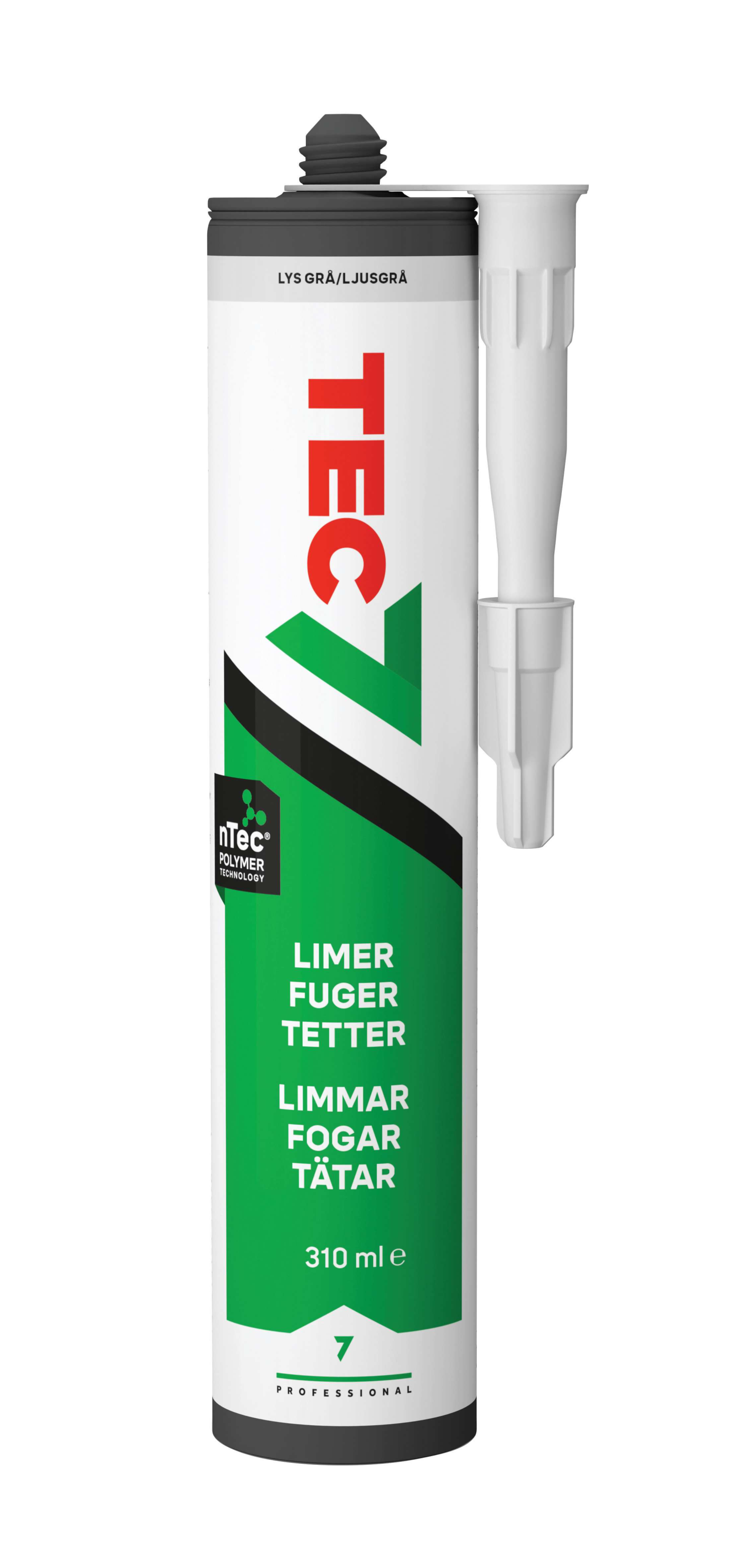 LIM&FOG TEC7 GRÅ 310ML RELECTA MS-POLYMER