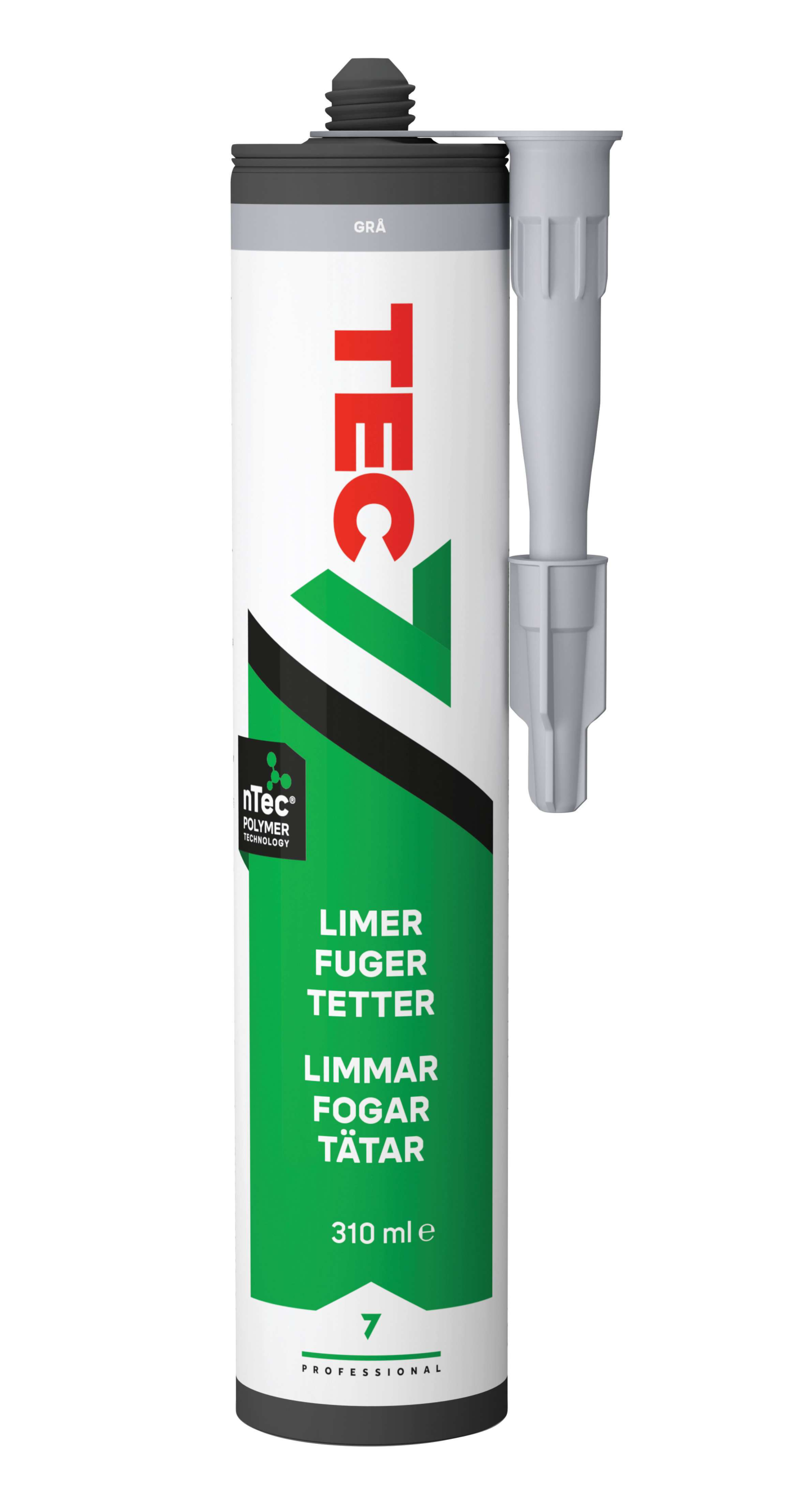 LIM&FOG TEC7 GRÅ 310ML RELECTA MS-POLYMER