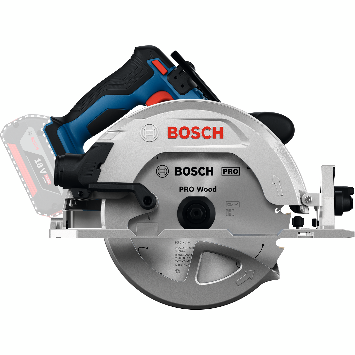 Akkukäsipyörösaha Bosch GKS18V-68-2 Solo