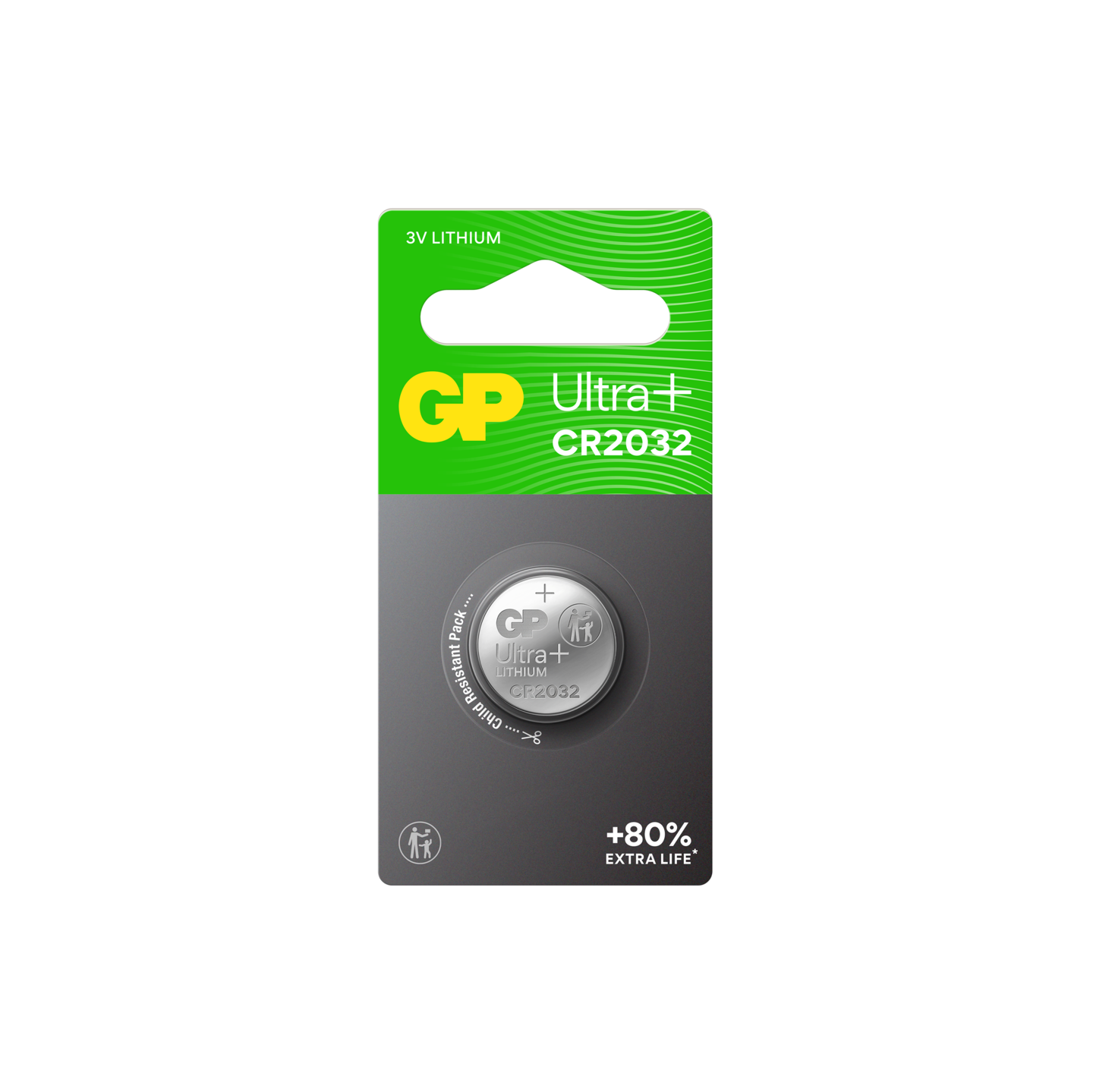 BATTERI ULTRA+ LITIUM CR2032 1PK