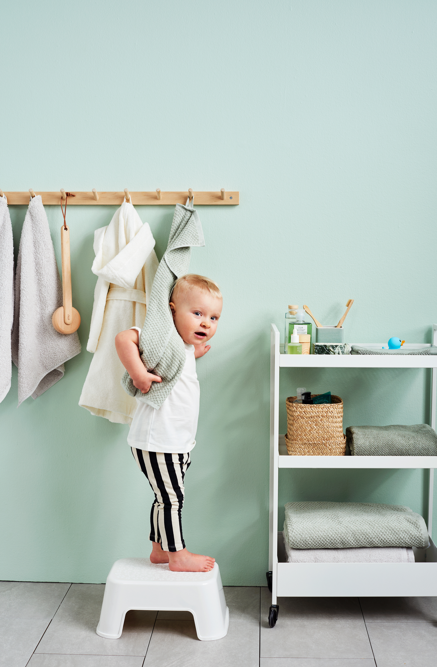 Lasten jakkara Orthex valkoinen