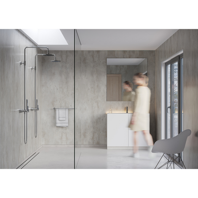 Baderomspanel 2204-F00 S Cracked Cement - Fibo