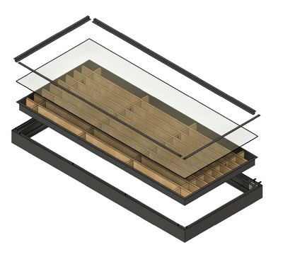 ENTRÉTAK GOP BLOCK BS200 ALU TIMBER