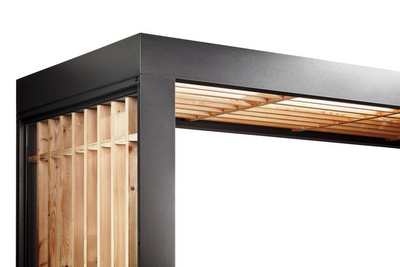 ENTRÉTAK VINDSKYDD GOP BLOCK BS220 ALU TIMBER