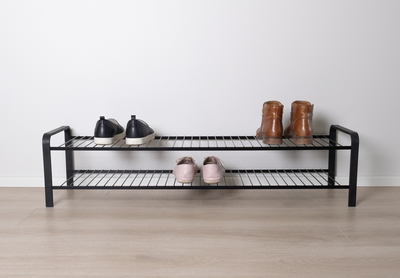 Kenkäteline LM 393 WOOD 1070mm musta