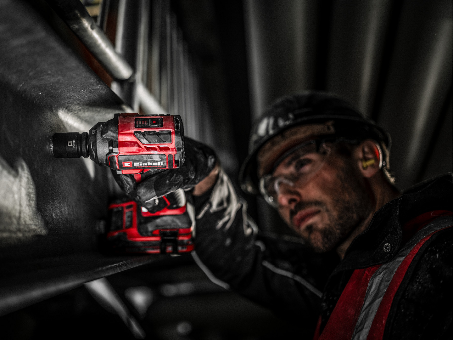 Akkumutterinväännin Einhell Professional TP-CW 18/350-C Li BL-Solo