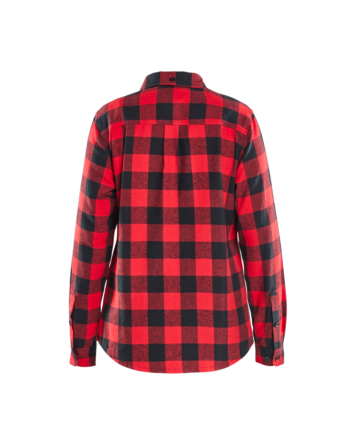 FLANELLSKJORTA BLÅKLÄDER DAM RÖD/SVART, XXL