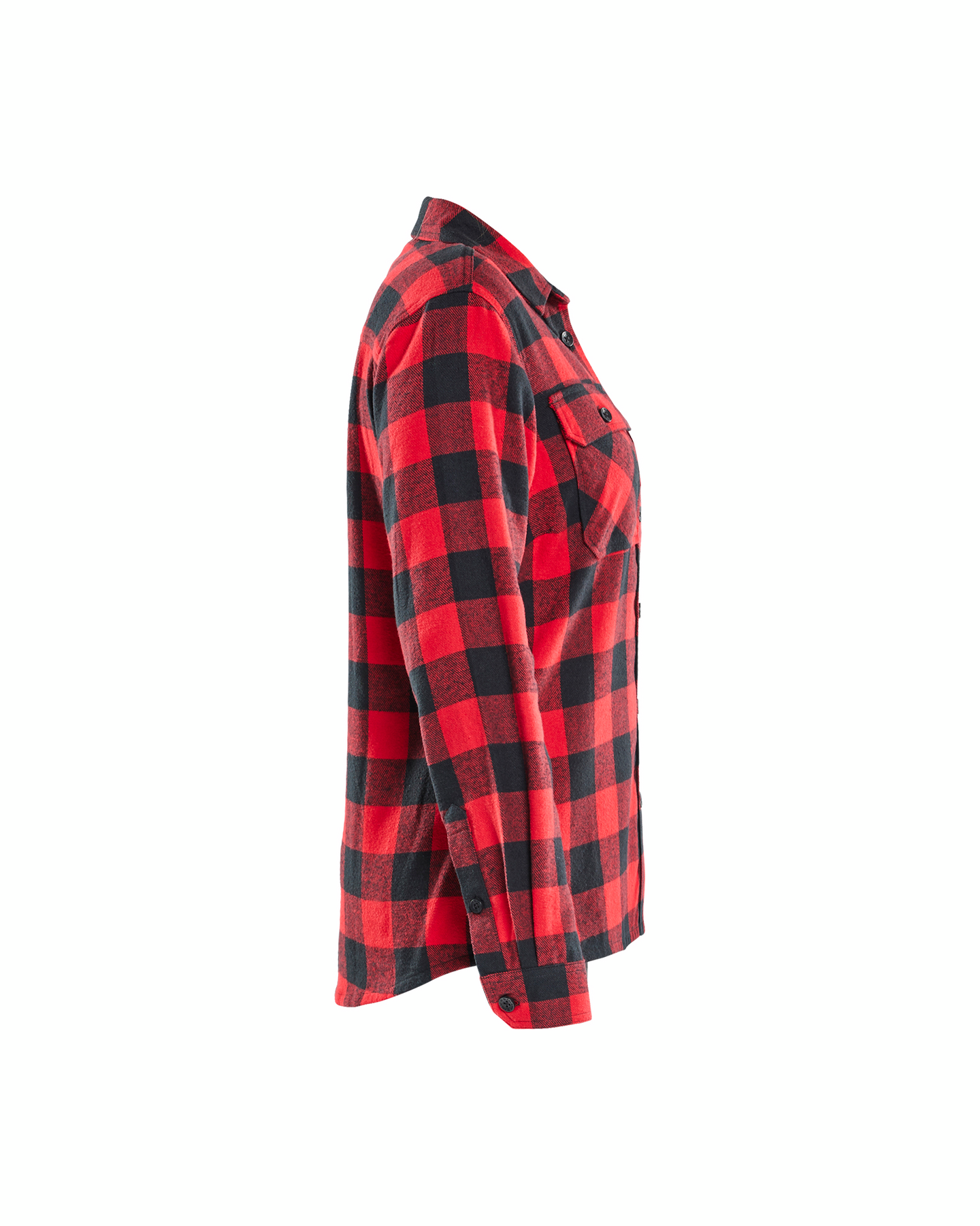 FLANELLSKJORTA BLÅKLÄDER DAM RÖD/SVART, XXL