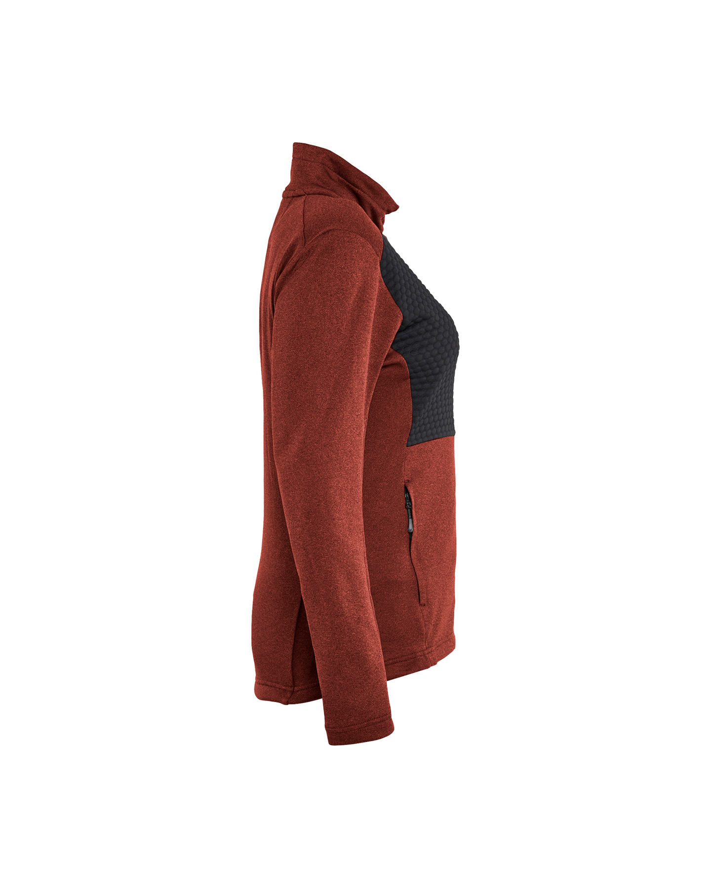 TRÖJA BLÅKLÄDER FULL ZIP DAM BRÄND, RÖD/SVART S