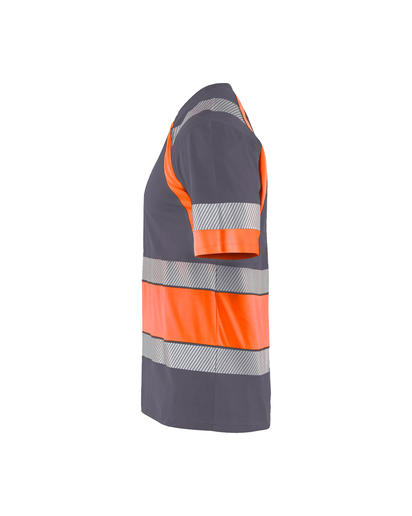 T-SHIRT VARSEL 3421 1030 MELLANGRÅ/VARSELORANGE L