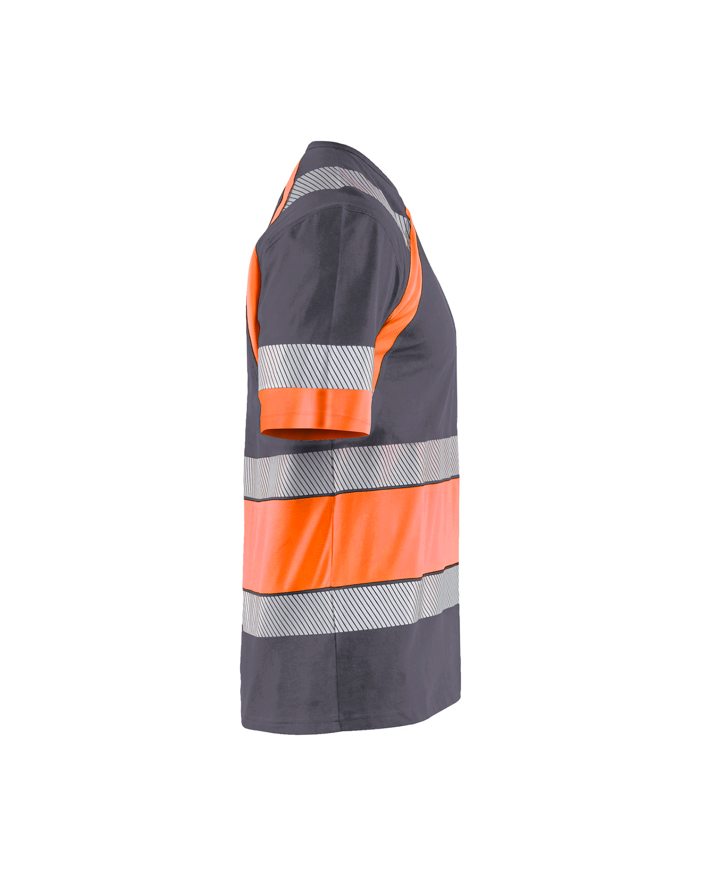 T-SHIRT VARSEL 3421 1030 MELLANGRÅ/VARSELORANGE L