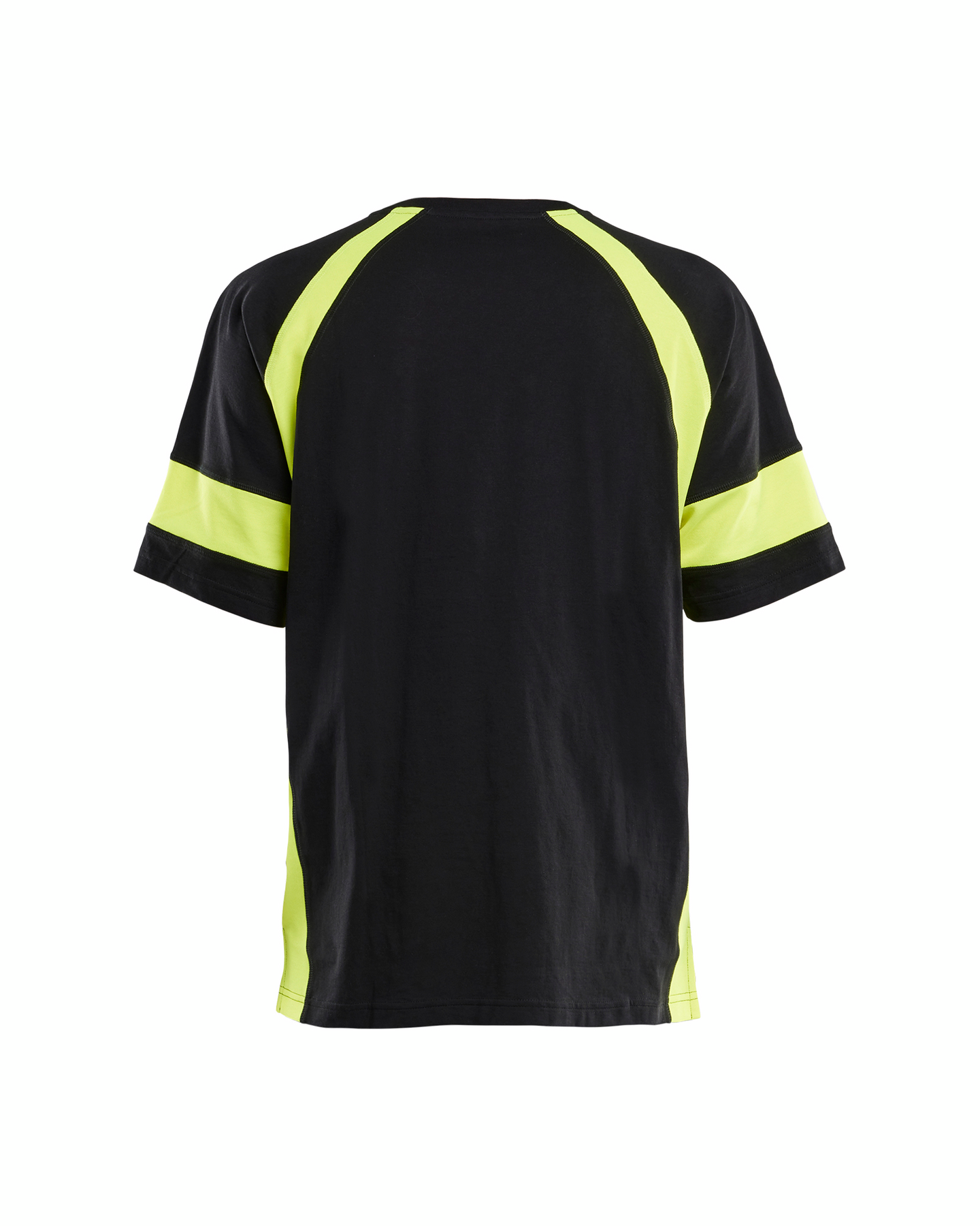 T-SHIRT BLÅKLÄDER MED VARSEL, SVART/VARSELGUL 4XL