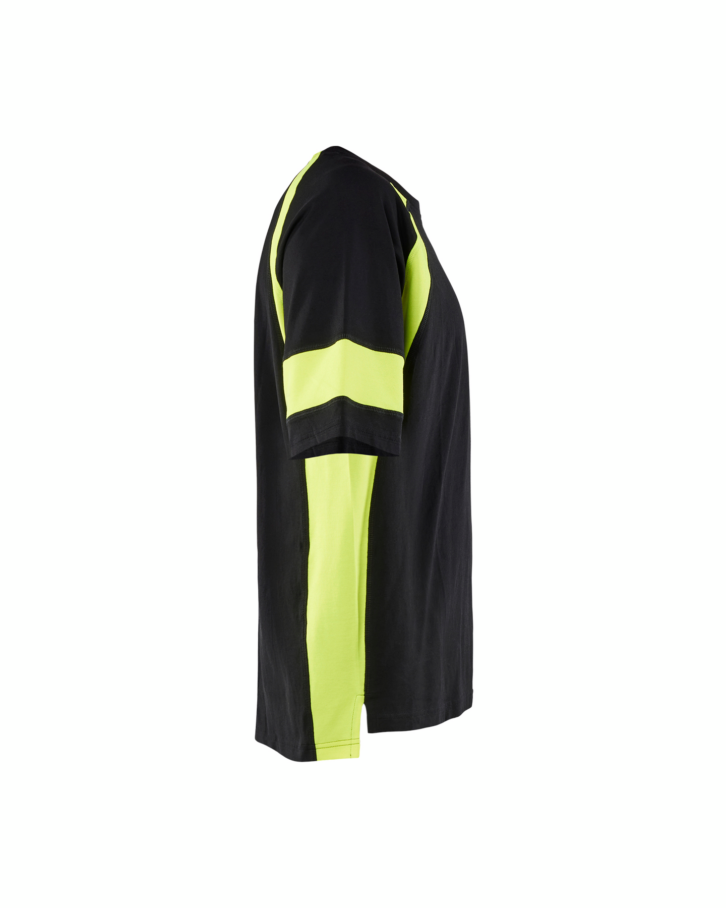 T-SHIRT BLÅKLÄDER MED VARSEL, SVART/VARSELGUL 4XL