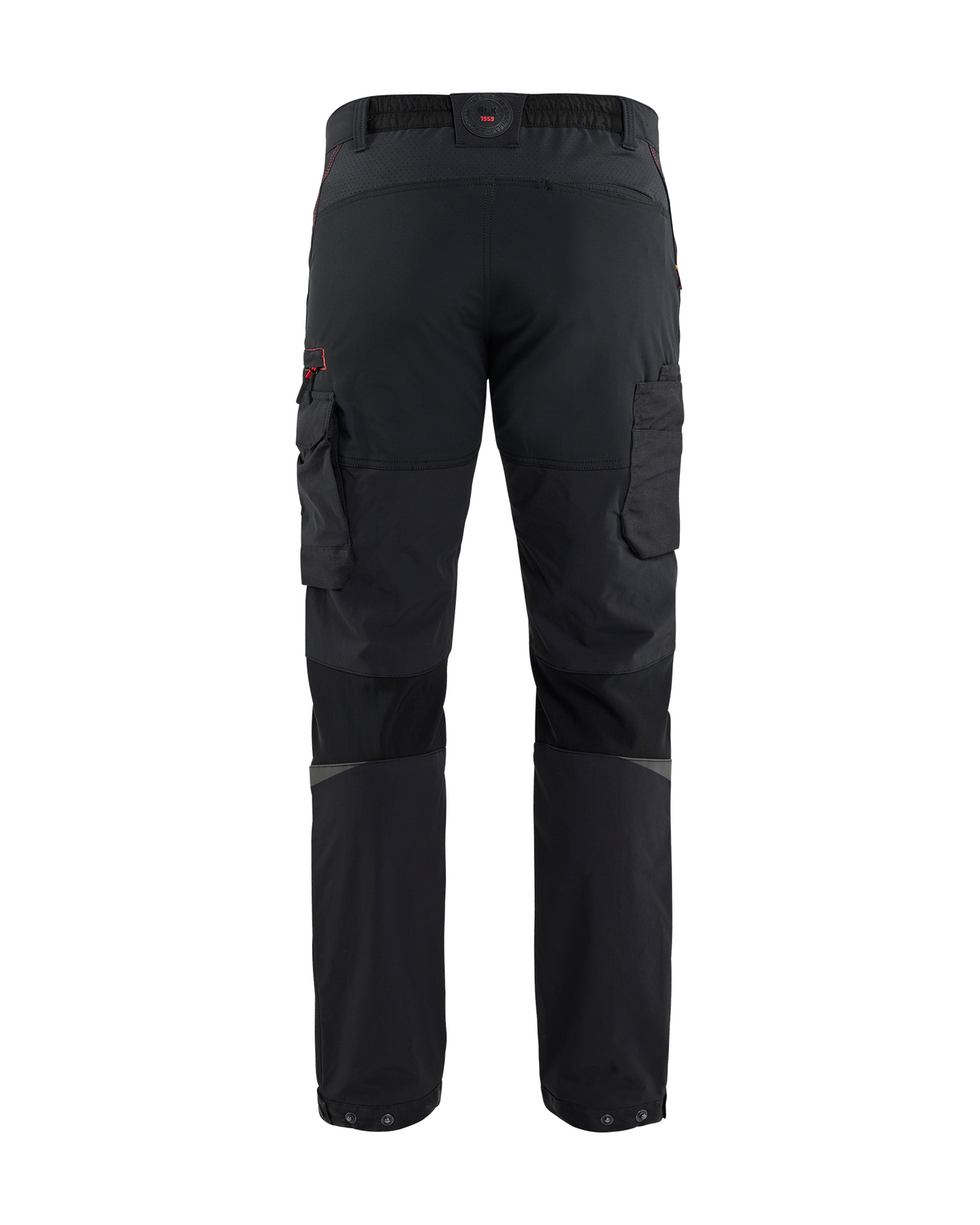 Housut Blåkläder 142216459956 musta/punainen