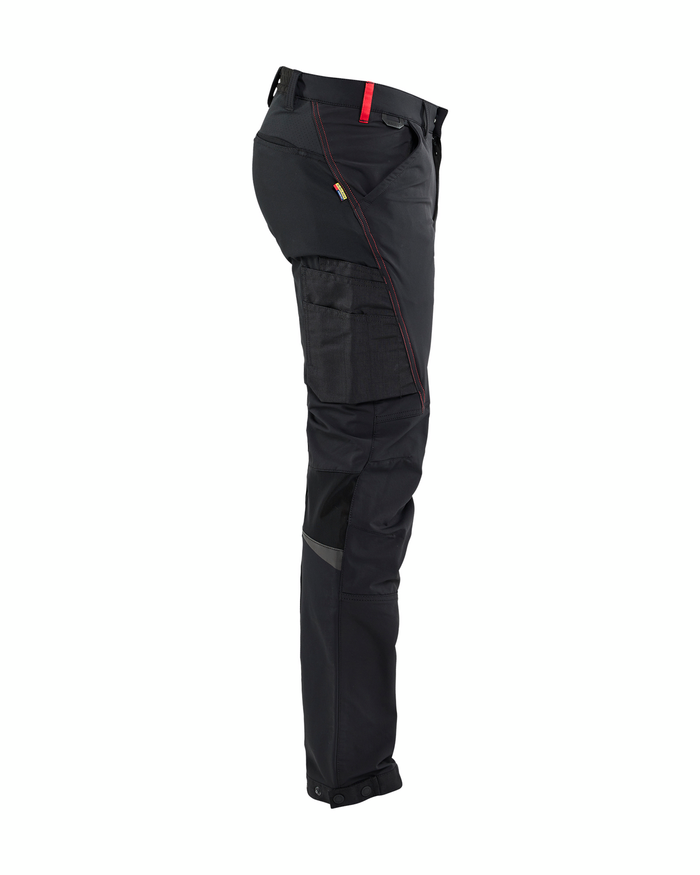 Housut Blåkläder 142216459956 musta/punainen