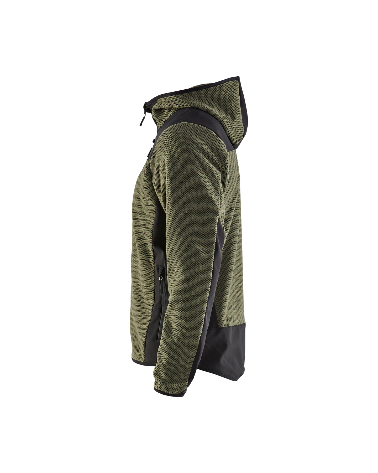 JACKA 5940 2536 STICKAD MED SOFTSHELL HÖSTGRÖN/SVART XS