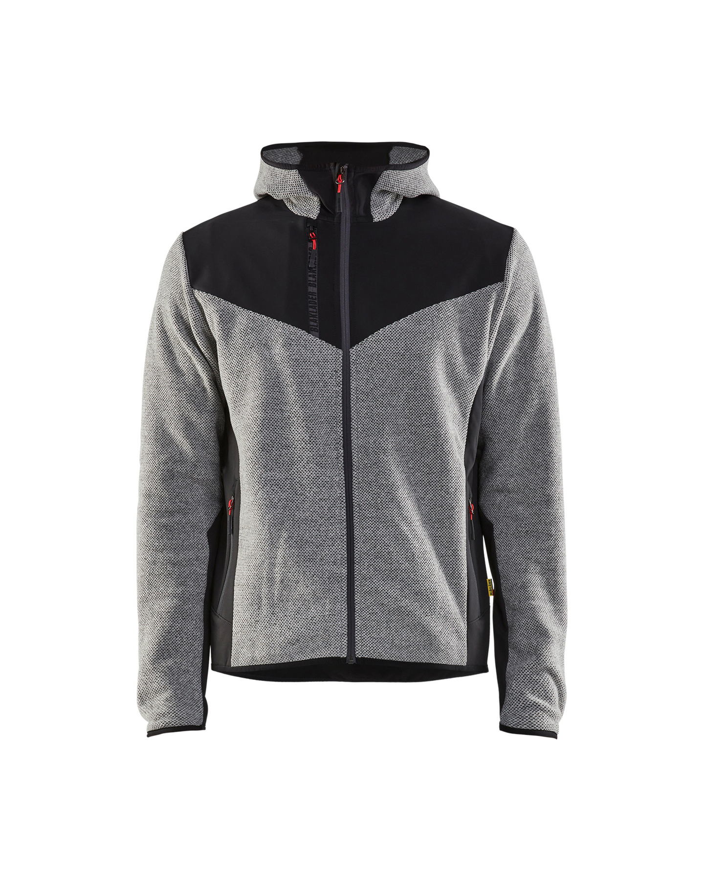 JACKA 5940 2536 STICKAD MED SOFTSHELL GRÅMELERAD/SVART XXL