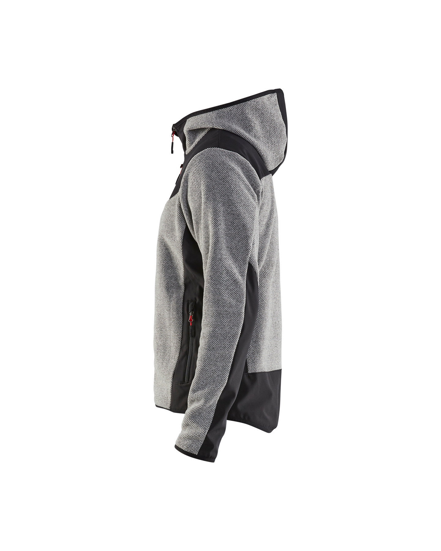 JACKA 5940 2536 STICKAD MED SOFTSHELL GRÅMELERAD/SVART XXL
