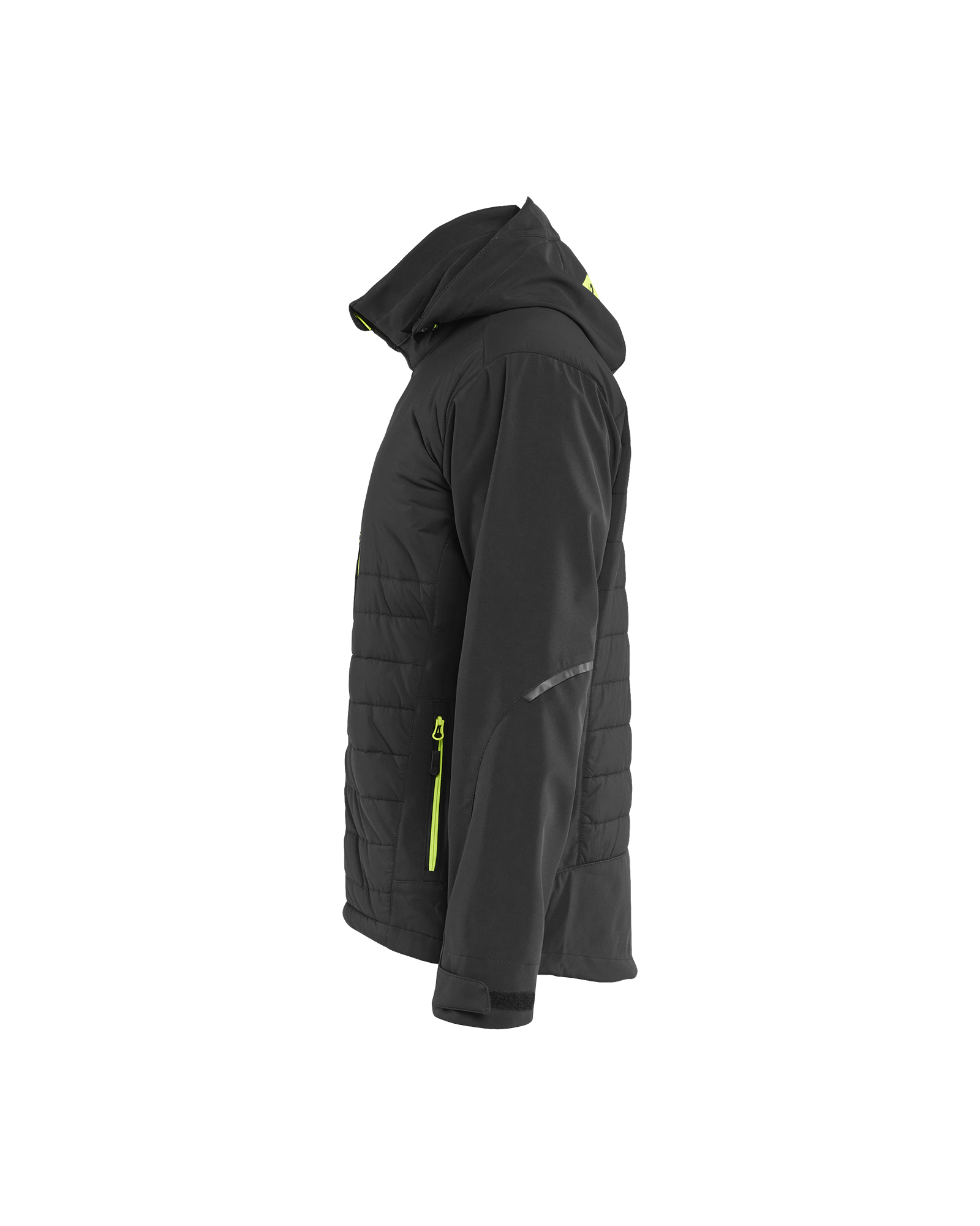 HYBRIDJACKA BLÅKLÄDER SVART/VARSELGUL, XXL