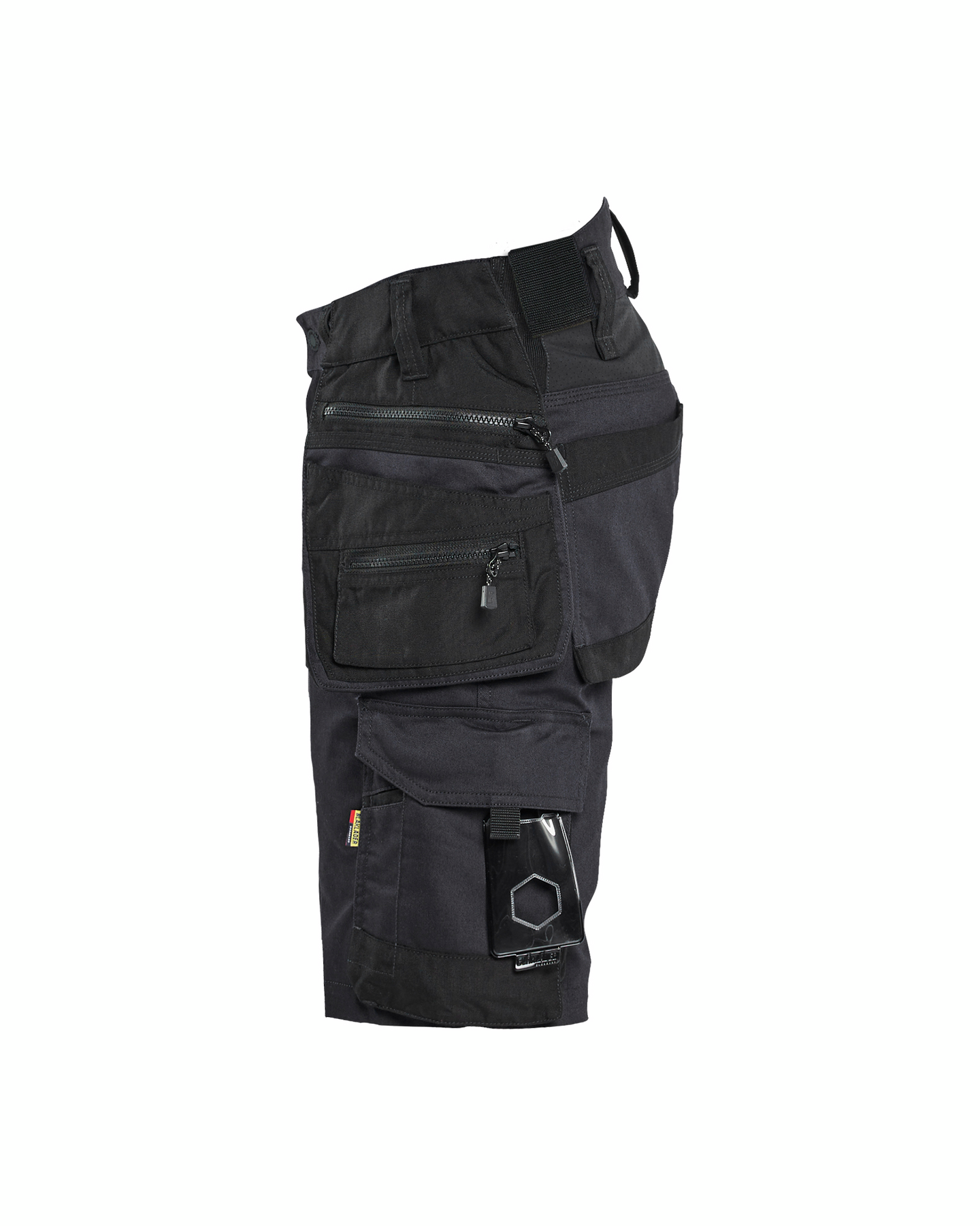 HANTVERKSSHORTS BLÅKLÄDER MED STRETCH, SVART/SVART C48