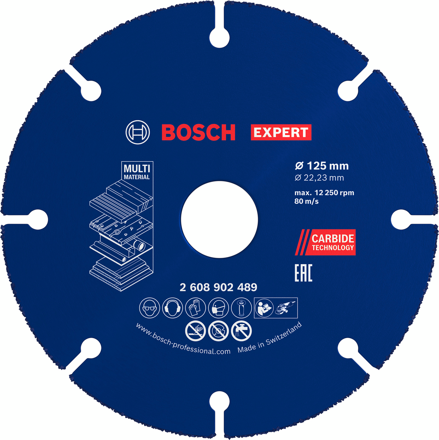 Karbidikatkaisulaikka Bosch EXPERT Multi Material 125x22,23mm