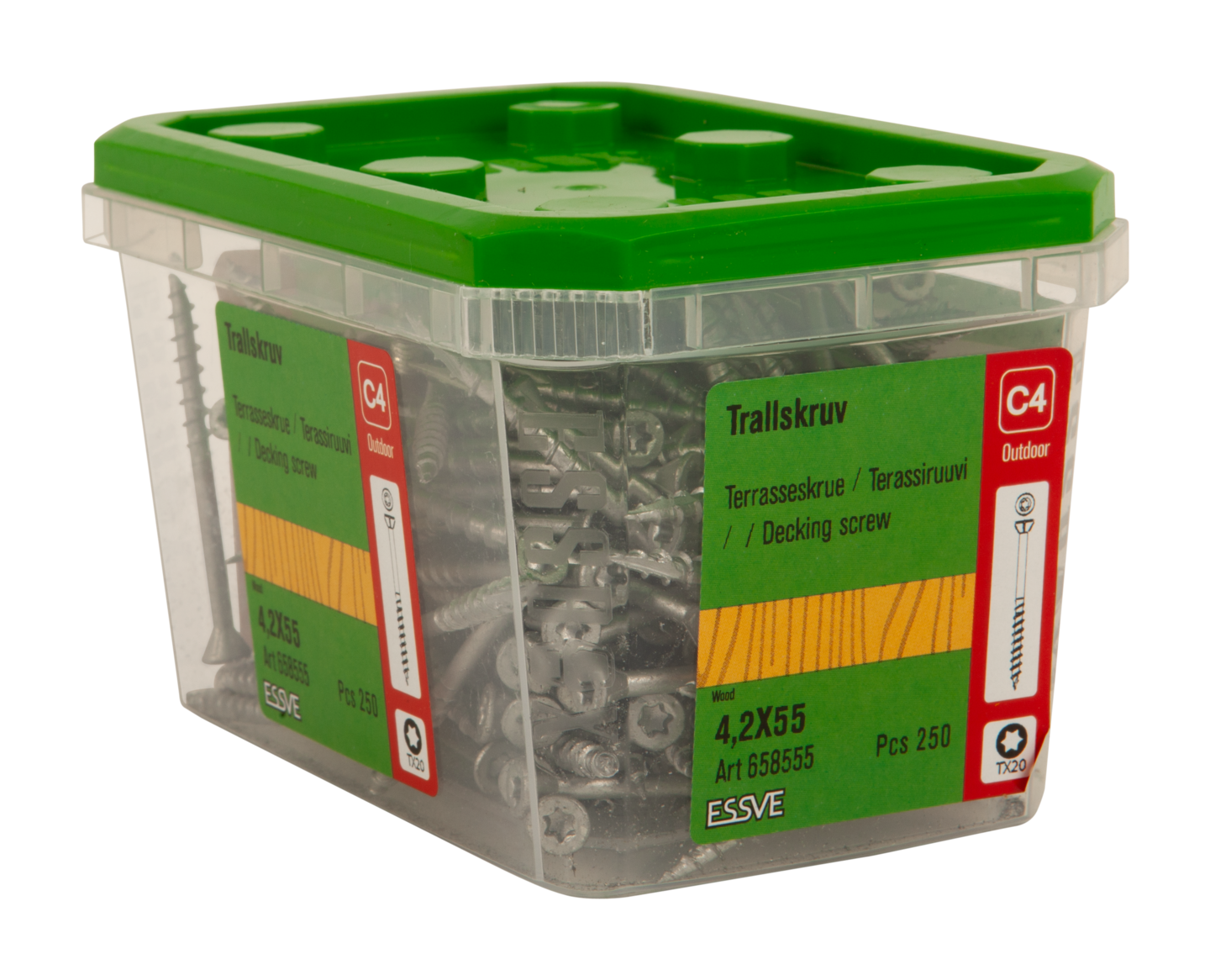 TRALLSKRUV CORRSEAL TX20 4,2X55 250ST