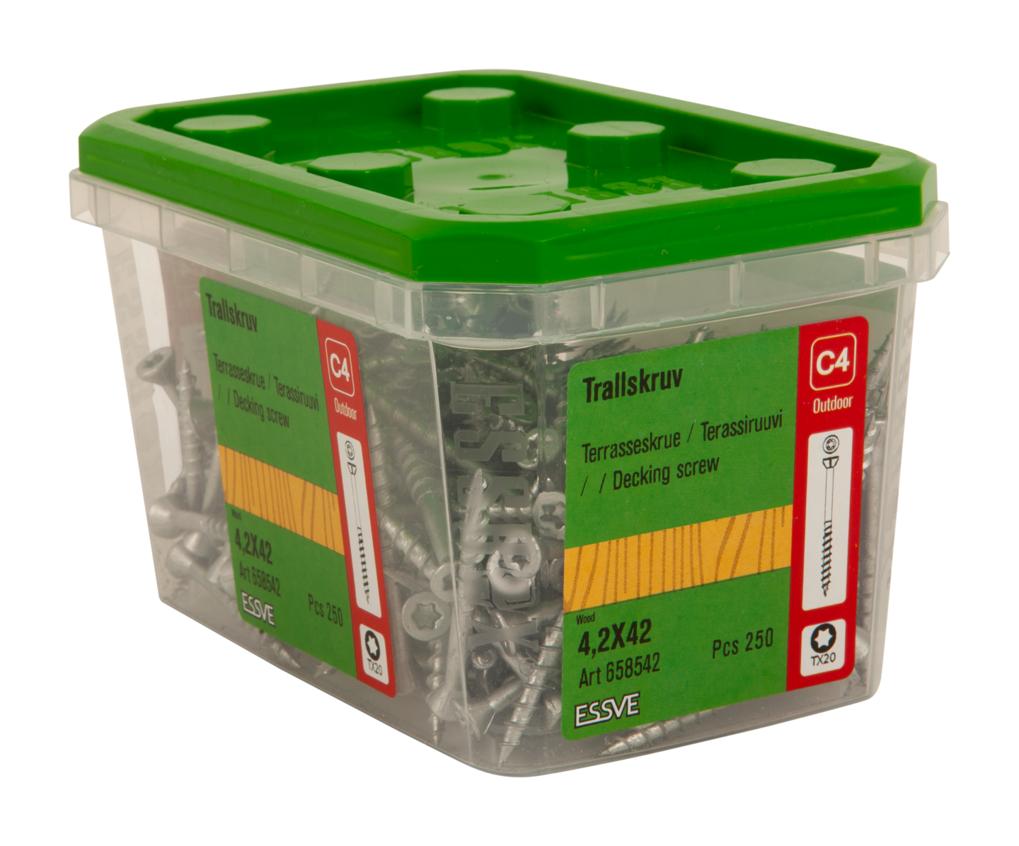 TRALLSKRUV CORRSEAL TX20 4,2X42 250ST