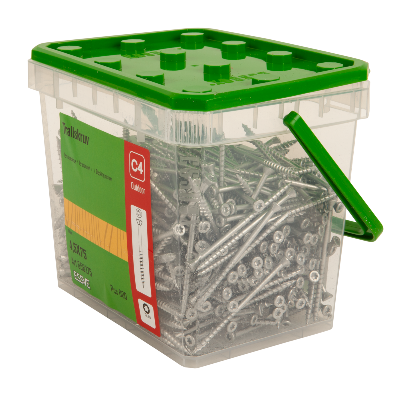 TRALLSKRUV CORRSEAL TX20 4,5X75 600ST