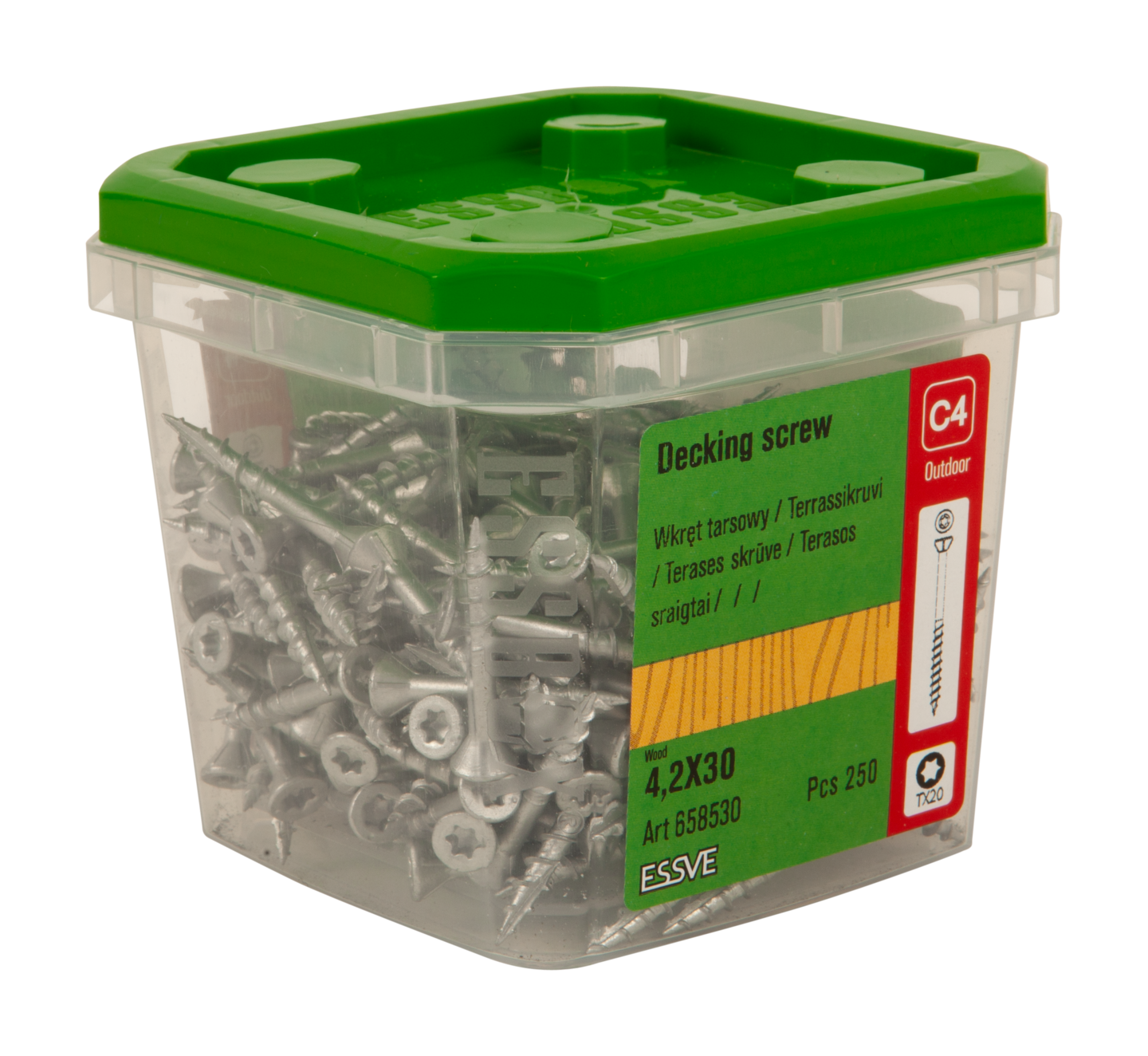 TRALLSKRUV CORRSEAL TX20 4,2X30 250ST