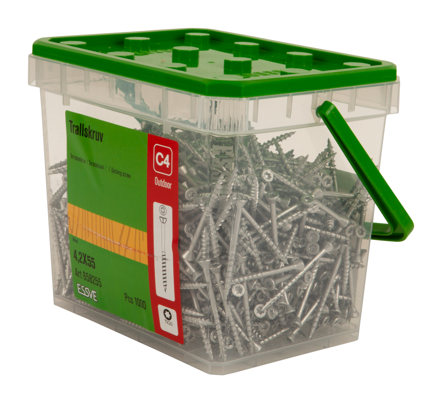 TRALLSKRUV CORRSEAL TX20 4,2X55 1000ST