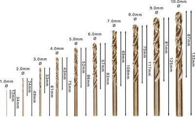 METALLBORRSET BOSCH HSS-CO ROBUSTLINE 10ST